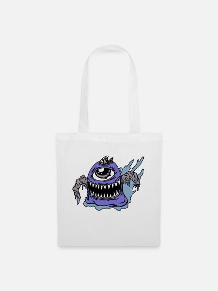 Monster - Stoffbeutel - Weiß