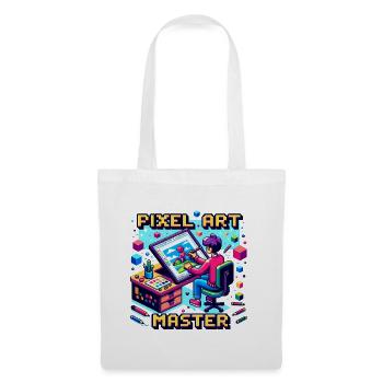 Maître du pixel art - Sac en tissu - blanc - Devant