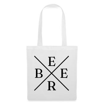 Beer Cross Logo - Stoffbeutel - Weiß - Vorne