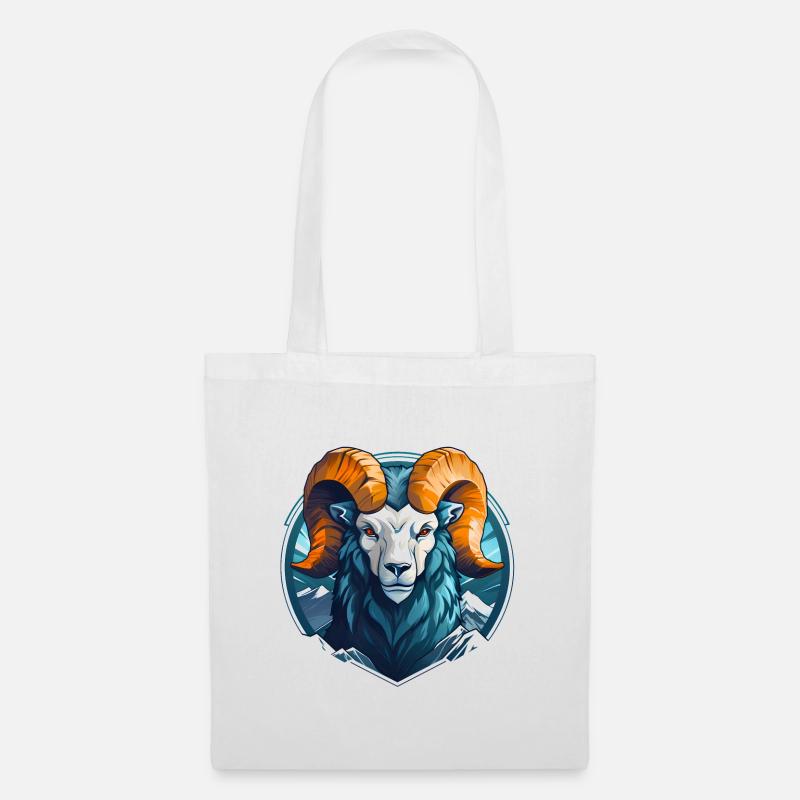 Widder Mascotchen - Stoffbeutel - Weiß