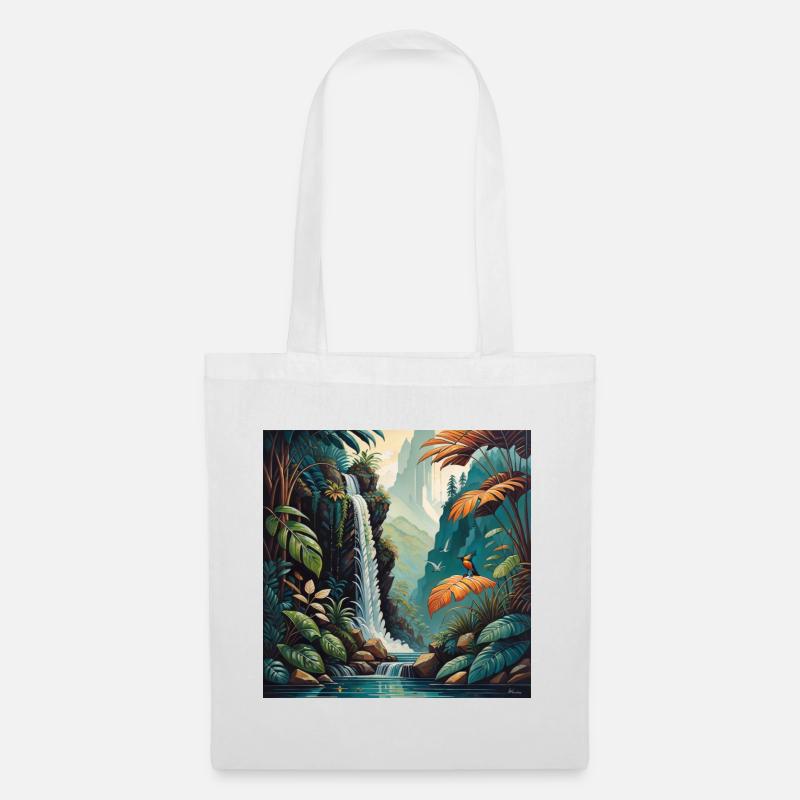 Forêt pluviale - Sac en tissu - blanc