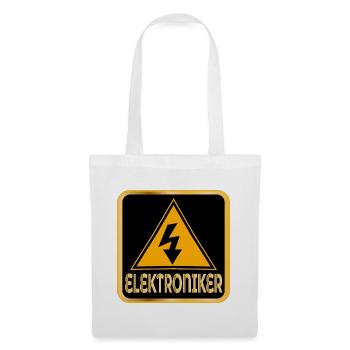 BERUFE ELEKTRONIKER ELEKTROTECHNIK - Stoffbeutel - Weiß - Vorne