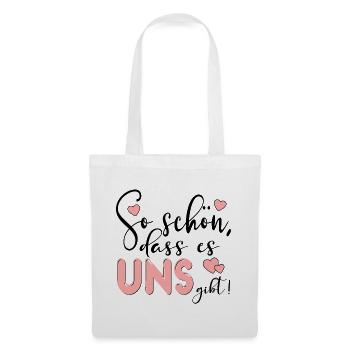 BEZIEHUNGSSPRÜCHE UNS - LIEBESERKLÄRUNG - Stoffbeutel - Weiß - Vorne