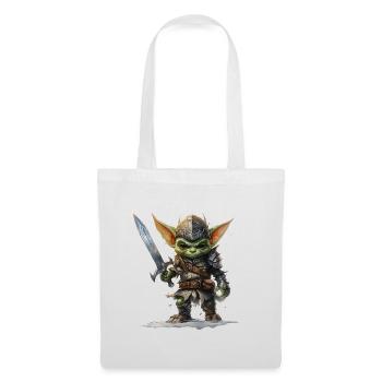 Brave Goblin Knight Fantasy RPG Shirt - Tote Bag - white - Front