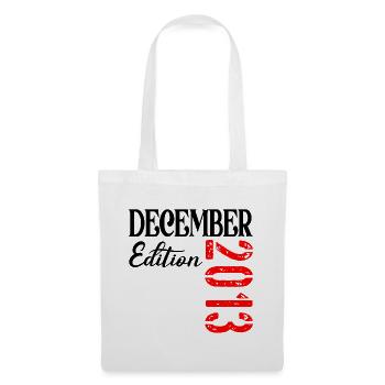 13e anniversaire Édition décembre 2013 GARÇONS FILLES - Sac en tissu - blanc - Devant