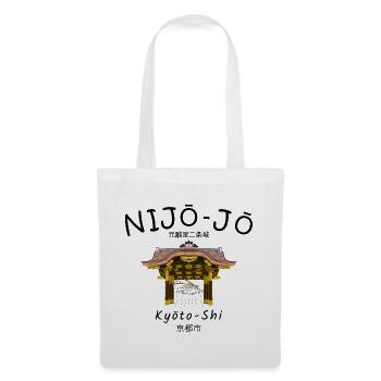 Nijo-jo Castle, Kyoto Imperial Villa, Japan, drawing - Tote Bag - white - Front