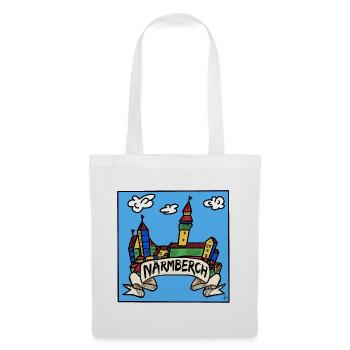 Närmberch - Pop-Art - Franconien - Sac en tissu - blanc - Devant