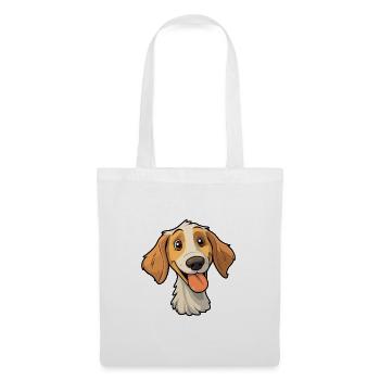 Cesky Fousek Chien Race Cartoon Kawaii Illustration - Sac en tissu - blanc - Devant