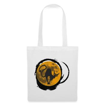 abstrakte Katzen, monde, Halloween outfit - Stoffbeutel - Weiß - Vorne