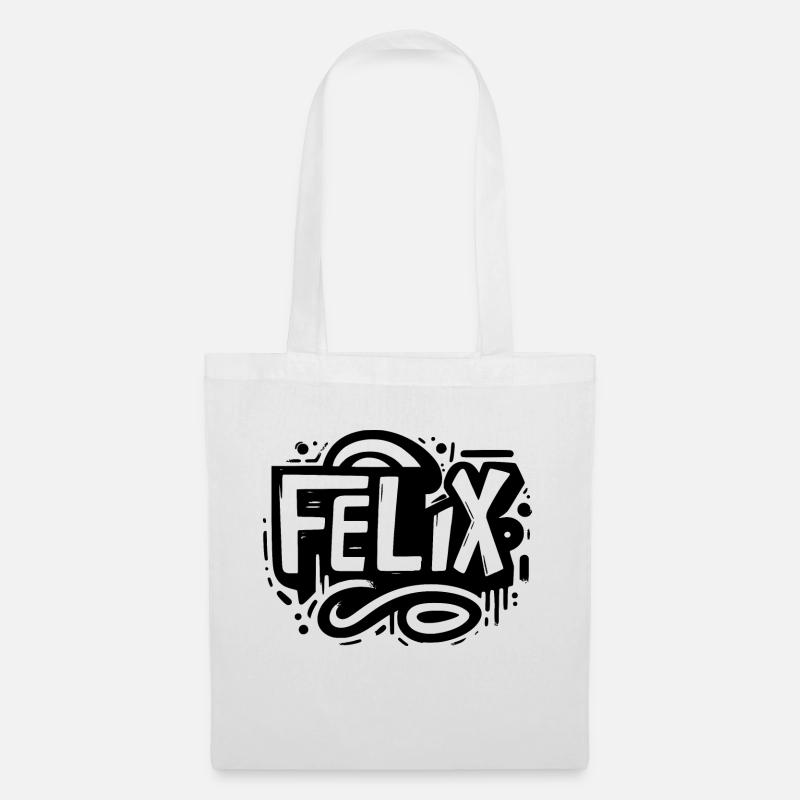 Felix Name Vorname Graffiti - Stoffbeutel - Weiß