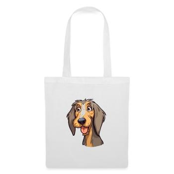 Schweizer Laufhund Hunderasse Cartoon Kawaii Illust - Stoffbeutel - Weiß - Vorne