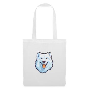 Samoyed Dog Breed Cartoon Kawaii Illustration - Tote Bag - white - Front