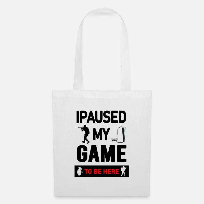 Conception graphique de console et de manette de jeu - Sac en tissu - blanc