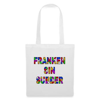 Franken sin Subber - fränkische Pop Art - Stoffbeutel - Weiß - Vorne
