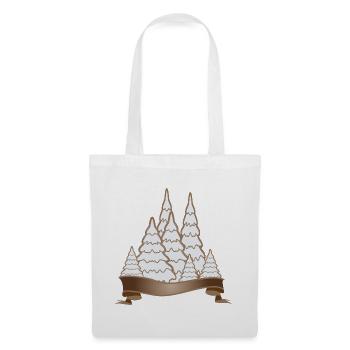 beautiful gingerbread forest for christmas - Tote Bag - white - Front