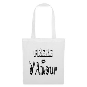 Frère Amour Cœur Frangin - Sac en tissu - blanc - Devant