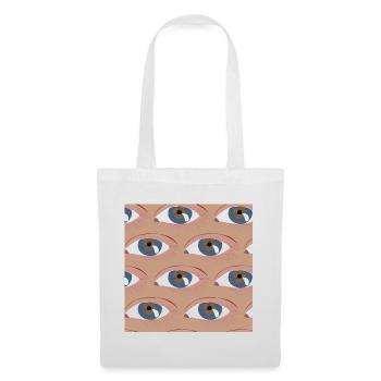Eyes lined up - Tote Bag - white - Front