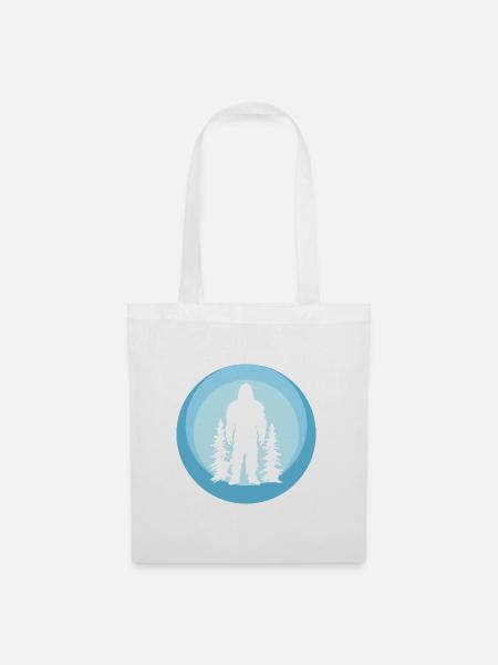 Lochness Bigfoot Yeti - Stoffbeutel - Weiß