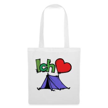 Tentes Camping Camper Déclaration Wanderlust Heart - Sac en tissu - blanc - Devant