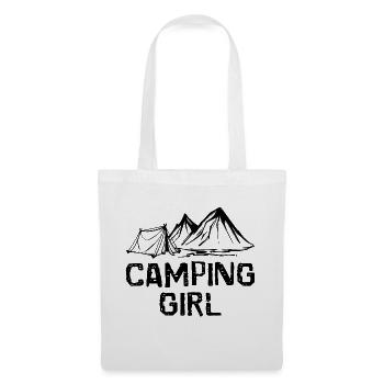 Camping, Hiker, Statement, Mountains, Camping, Chilling - Tote Bag - white - Front