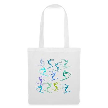 BEGINNERS SKIING SKI SLOPES - Tote Bag - white - Front