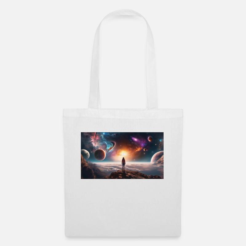 View in space - Tote Bag - white