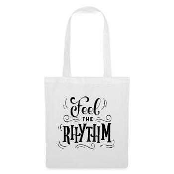 Feel the Rhythm - Stoffbeutel - Weiß - Vorne