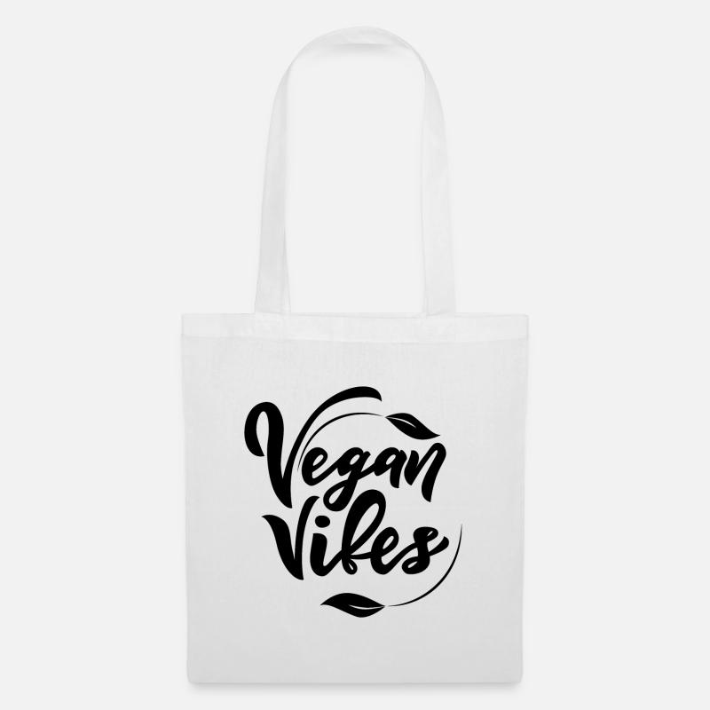 Vegan Vibes - Stoffbeutel - Weiß