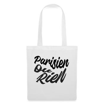 Parisien ou rien - Sac en tissu - blanc - Devant