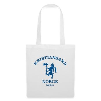 KRISTIANSAND Norwegen Norway Norge - Stoffbeutel - Weiß - Vorne