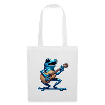 Poison dart frog guitar - Tote Bag - white - Front