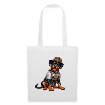 Chiens Rottweiler, design Bayern - Sac en tissu - blanc - Devant