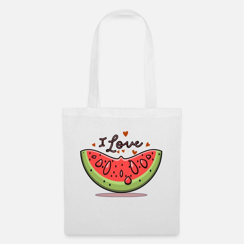 WASSERMELONE - Stoffbeutel - Weiß
