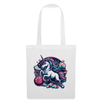 Basketball Unicorn Gift - Tote Bag - white - Front