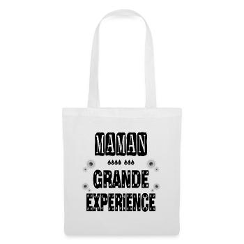 Maman Avec Une Grande Expérience Mère - Sac en tissu - blanc - Devant