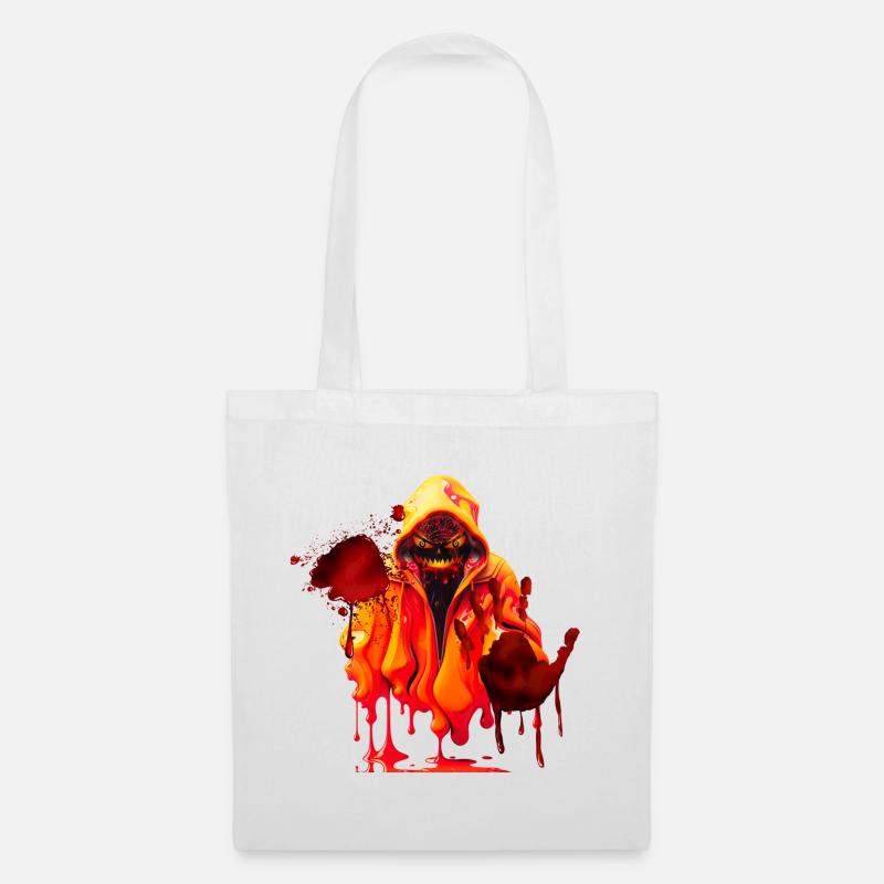 Horror Blutiges Gespenst - Stoffbeutel - Weiß