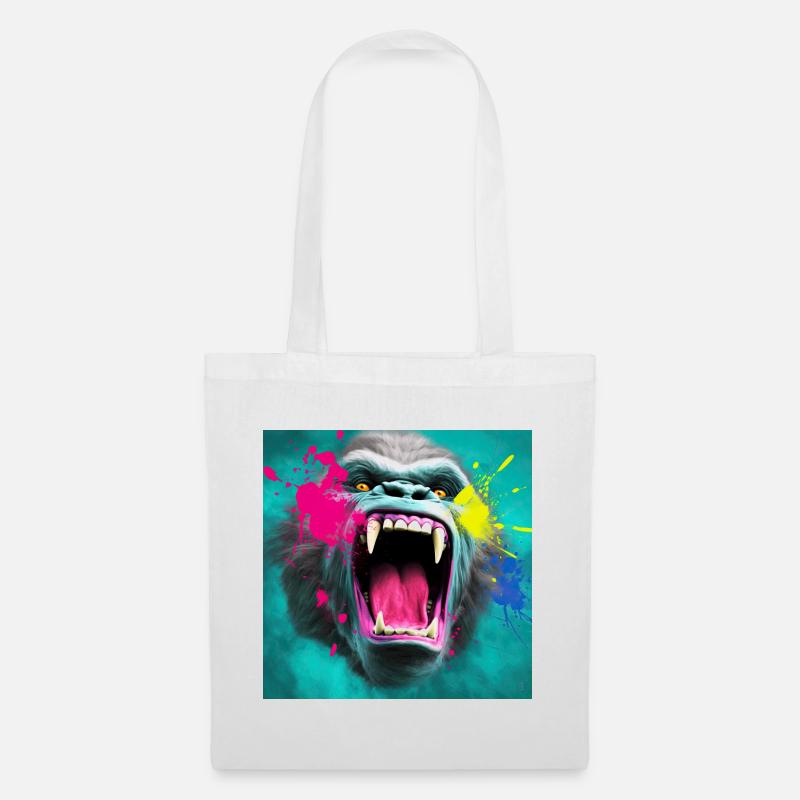 Gorilla 04 - Tote Bag - white