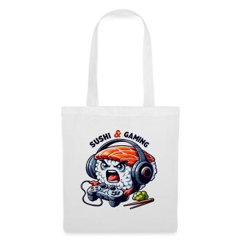 Sushi qui joue aux jeux video - Sac en tissu - blanc - Devant