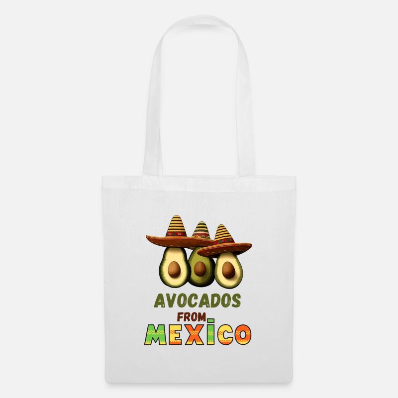 Avocado with Mexico - Tote Bag - white