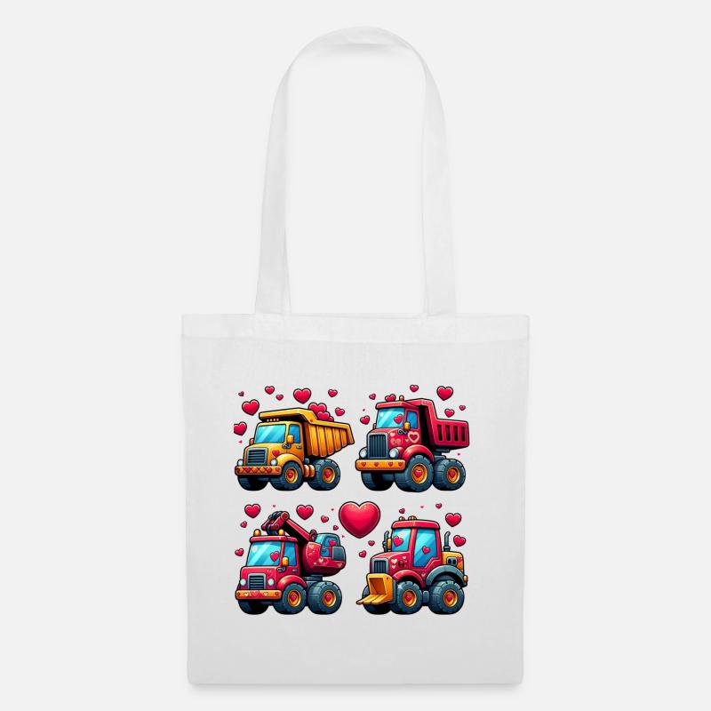Tiny Builders' Affection - Bau-T-Shirt - Stoffbeutel - Weiß