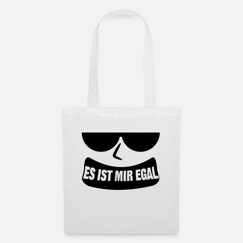 Ist Mir Egal Cooler Spruch Chill Haltung Relax - Stoffbeutel - Weiß