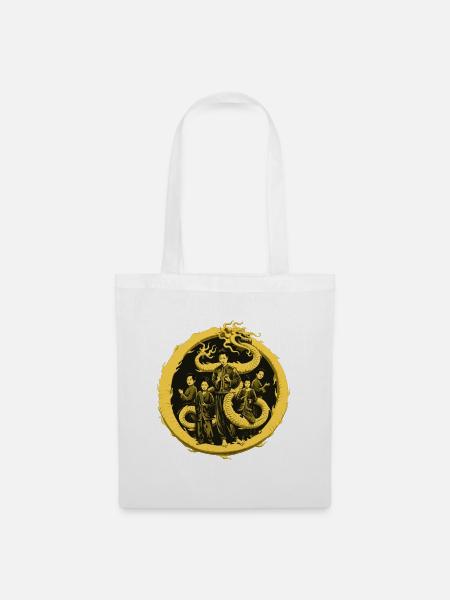 Die Vereinigung des Drachen - Stoffbeutel - Weiß