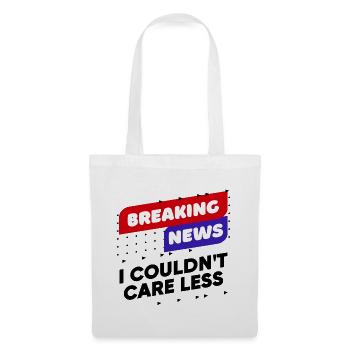 Je m’en fous des dictons drôles drôles de détente - Sac en tissu - blanc - Devant