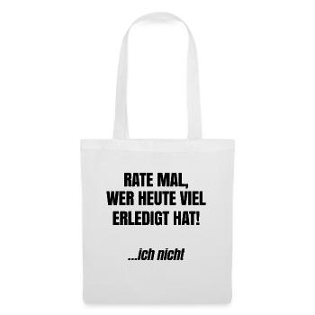 I don't care Funny Statement Attitude - Tote Bag - white - Front