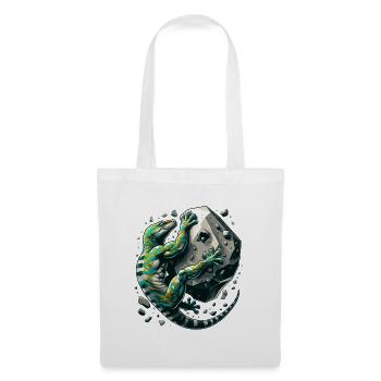 Bouldering Gecko Muscles Gift - Tote Bag - white - Front