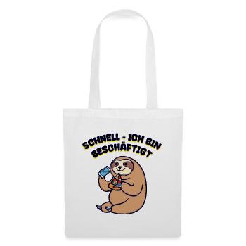 Détendez-vous déclaration drôle je ne me soucie pas déclaration chill - Sac en tissu - blanc - Devant