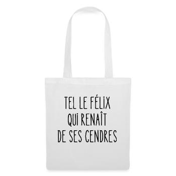 tel le félix qui renaît des ses cendres - Sac en tissu - blanc - Devant