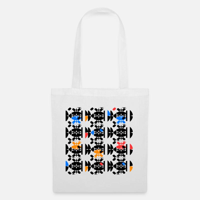 Geometric & Colorful Patterns - Tote Bag - white