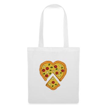 Heart Shaped Pizza - Tote Bag - white - Front