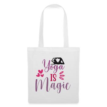 Le yoga, c’est magique - Sac en tissu - blanc - Devant